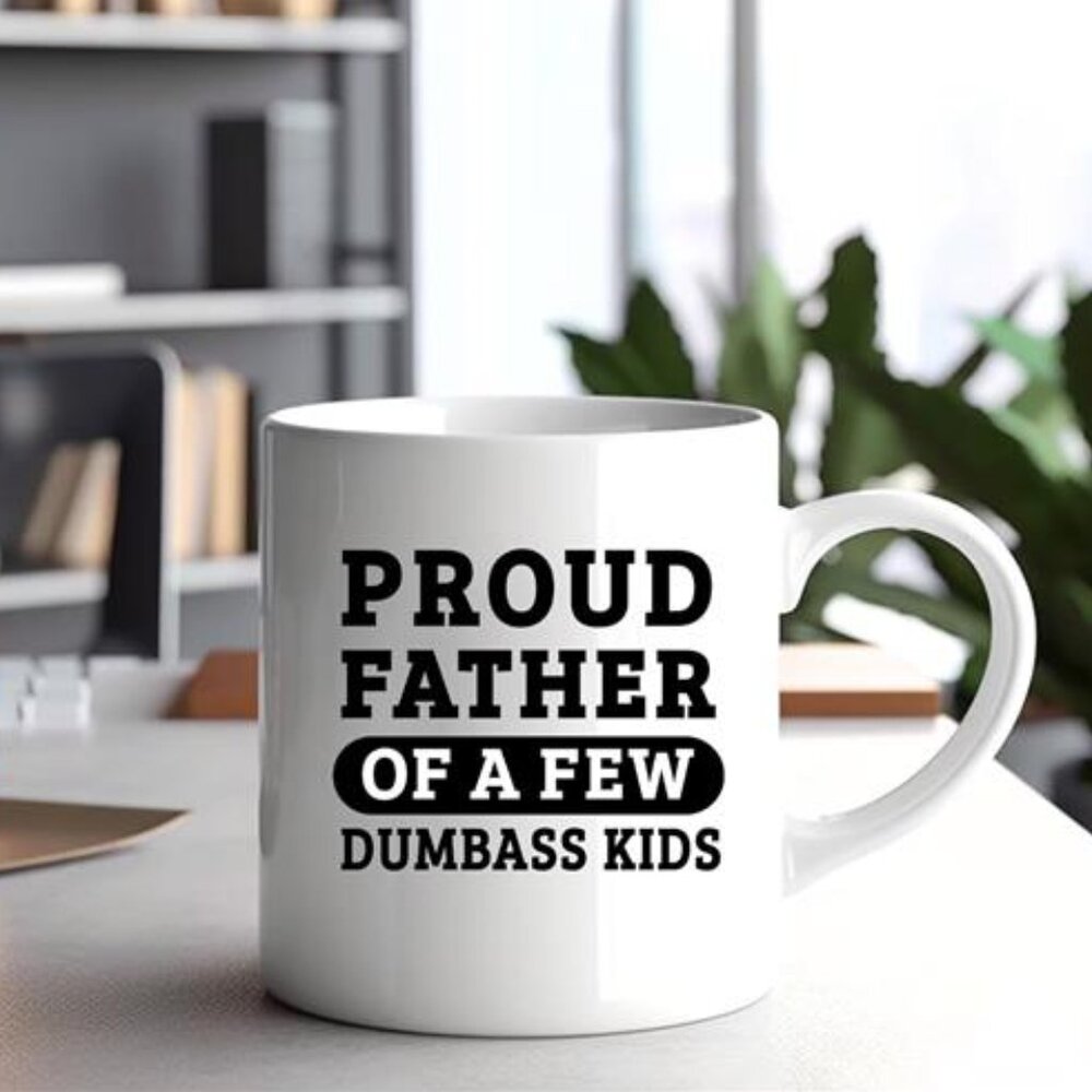 HILARIOUS Gift for DAD Dad's Gift DADS Mug Ceramic Funny Coffee Cup Father's Day